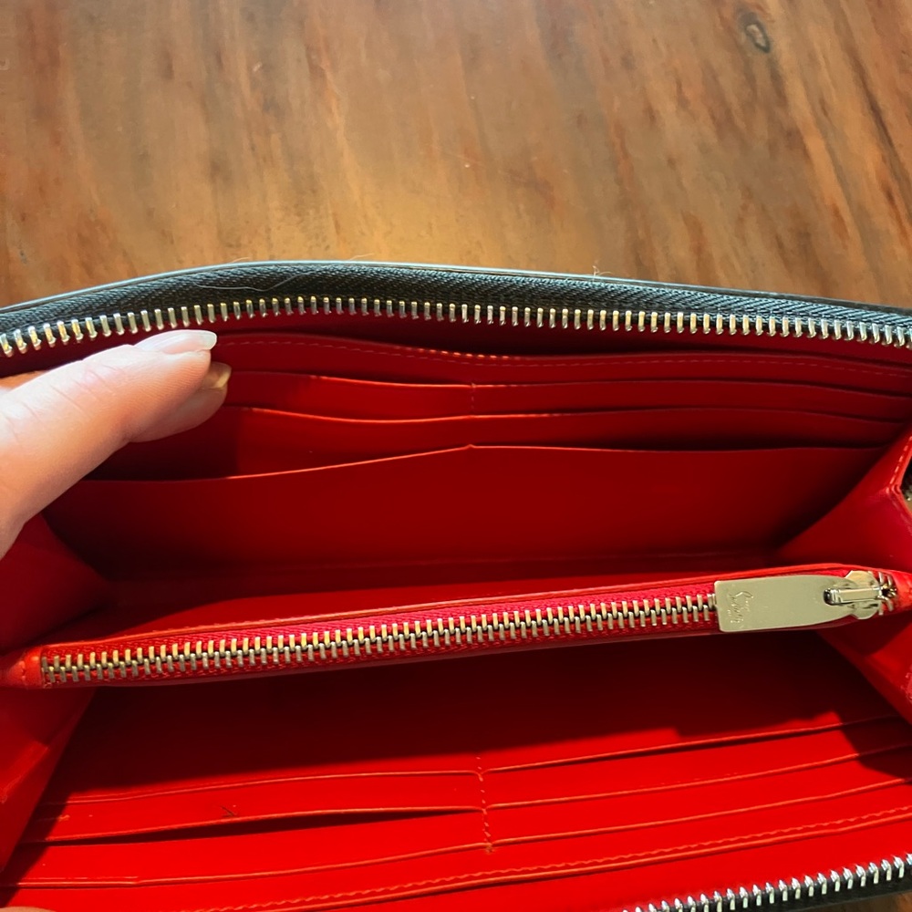 Christian Louboutin Black Studded Wallet AUTHENTIC - Picture 5 of 11